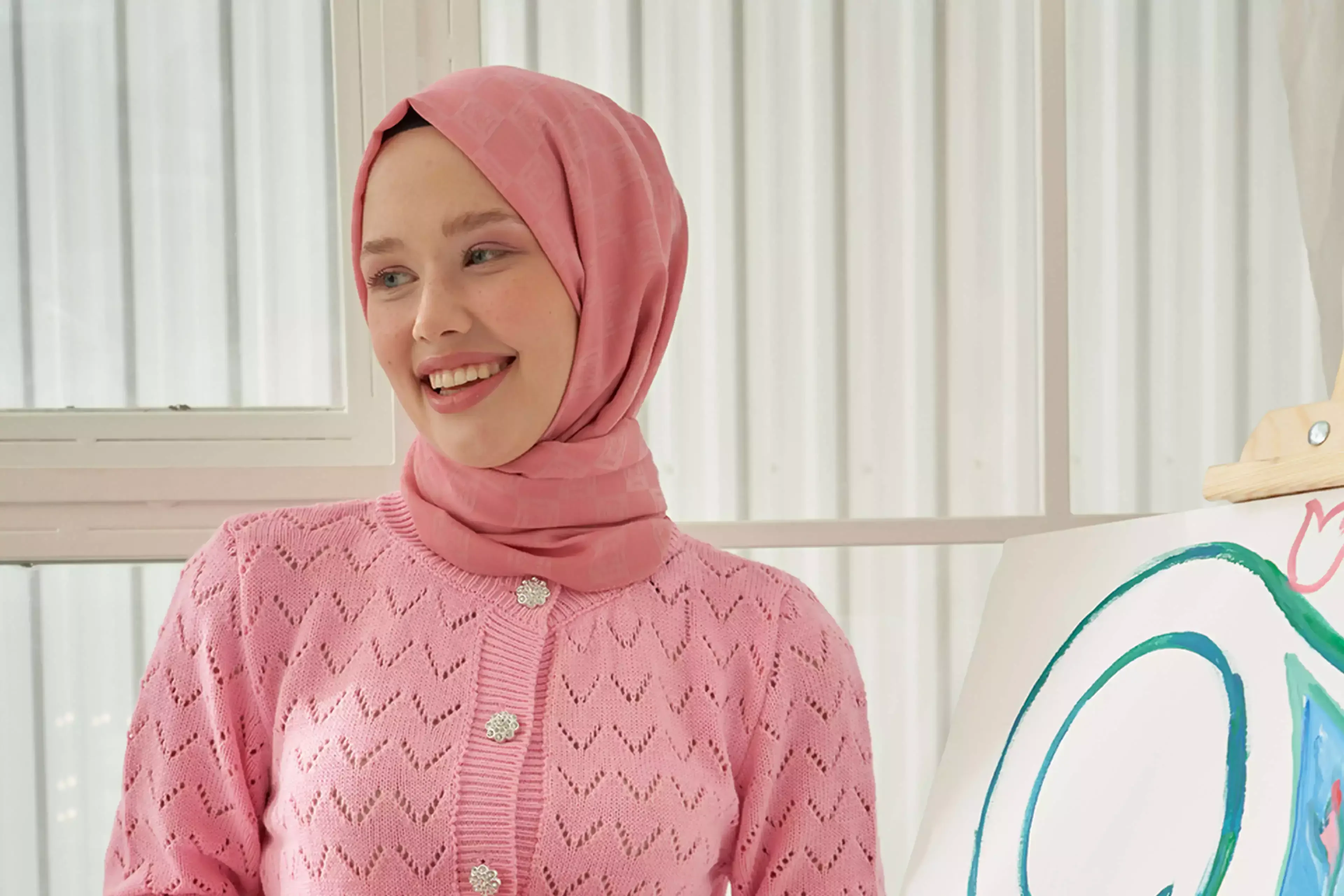 GÖZ ALICI JAKAR PAMUK ŞALLAR