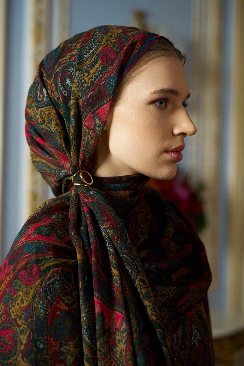 Altın Kaplama Şal / Eşarp Yüzüğü - ED SCARF