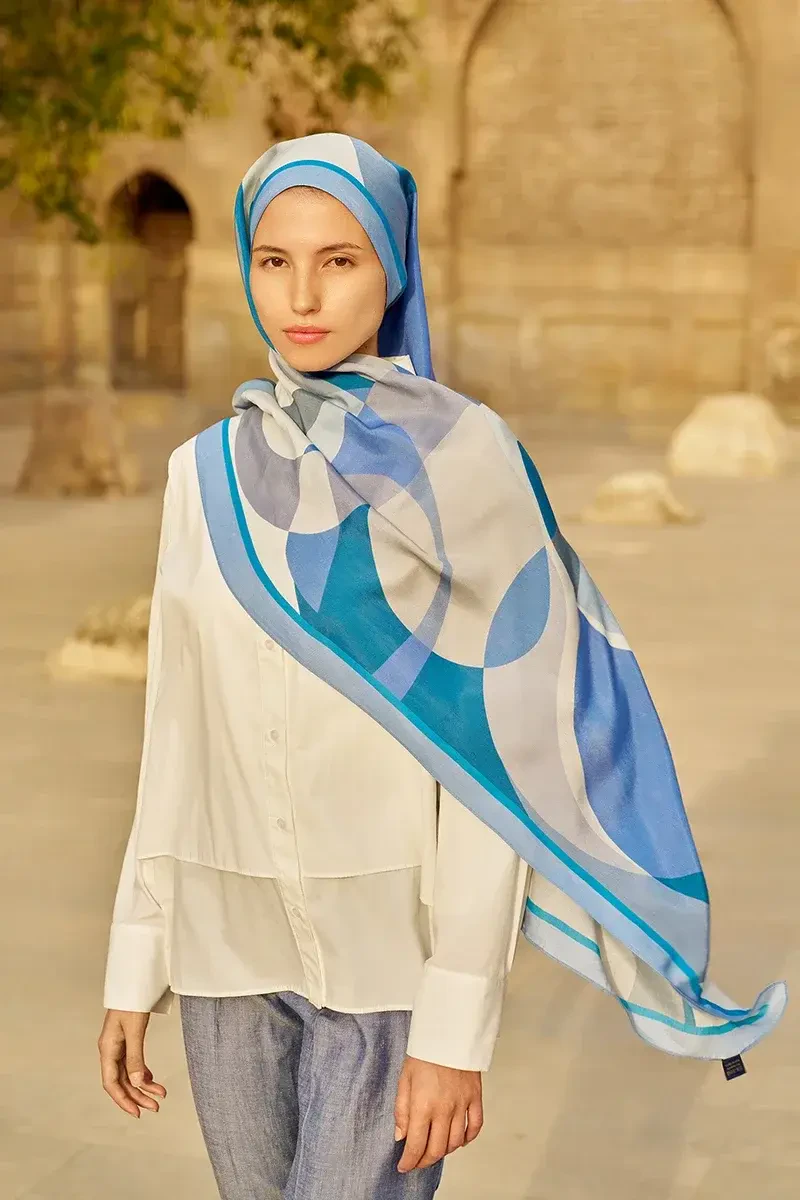 Ashen Floş Viskon Şal - Lilac - ED SCARF