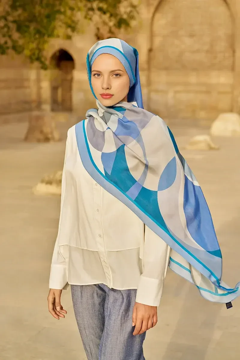 Ashen Floş Viskon Şal - Lilac - ED SCARF