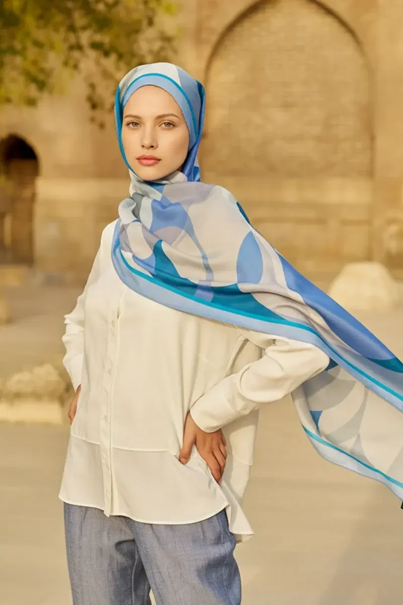 Ashen Floş Viskon Şal - Lilac - ED SCARF