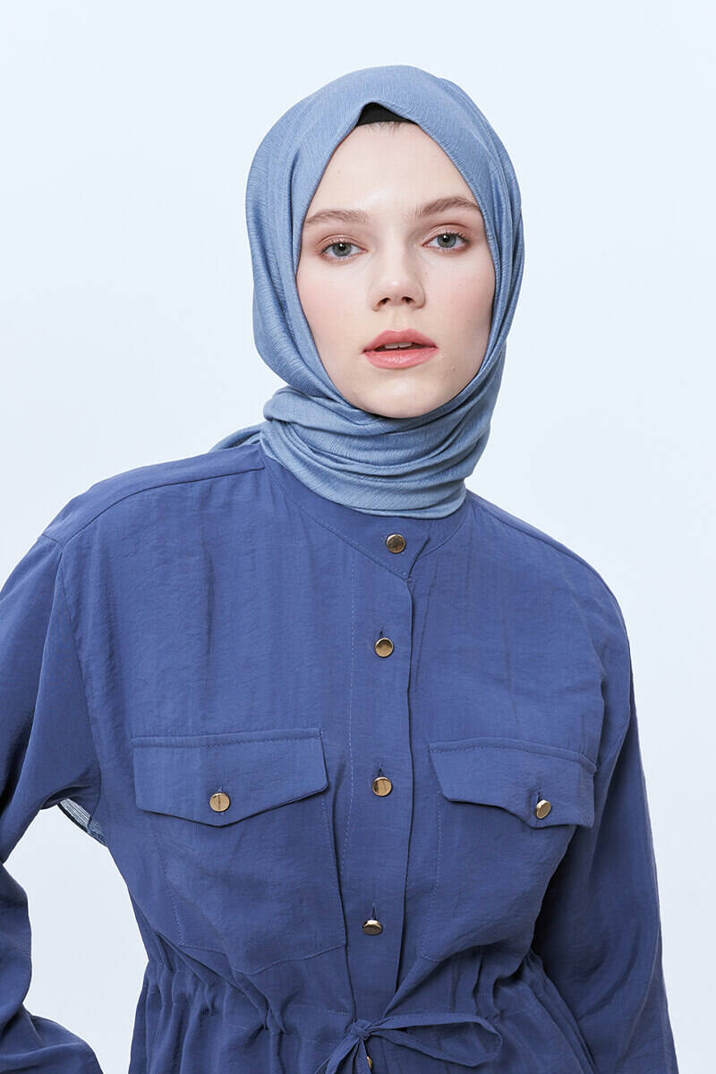 Bambu Şal - Mavi - 1