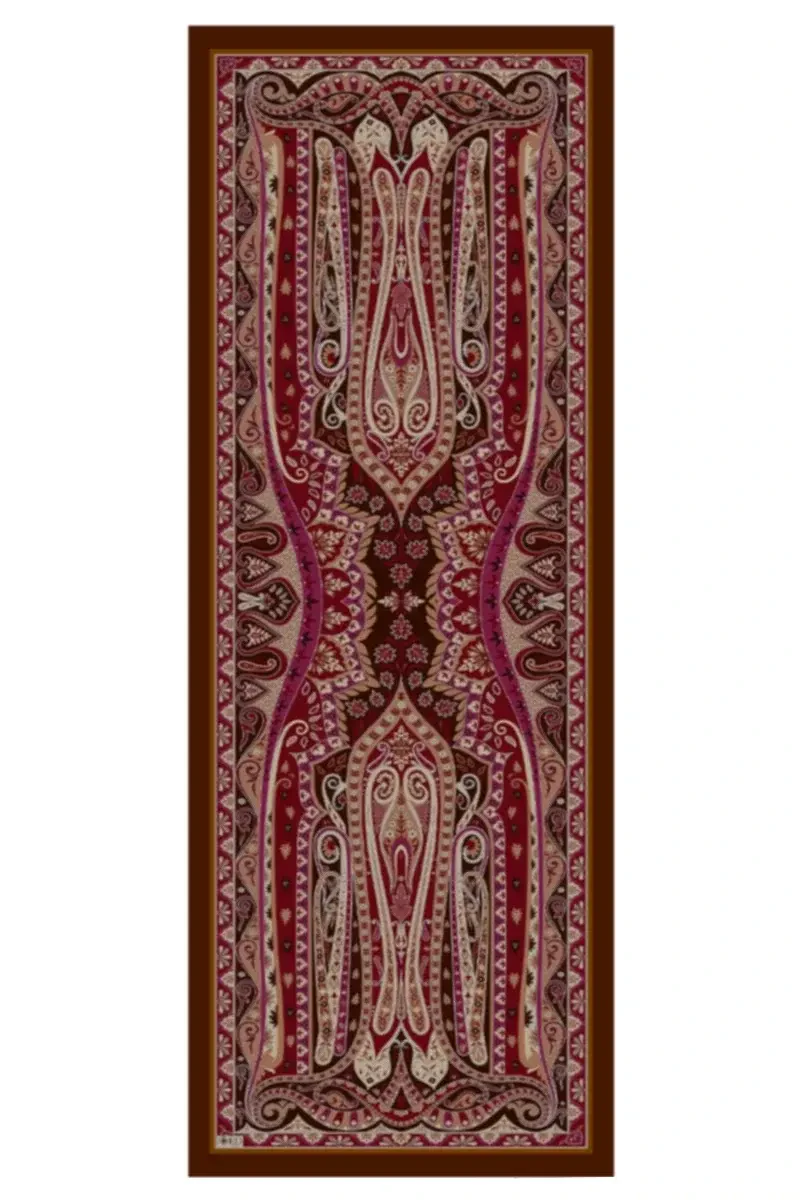 Bright Floş Viskon Şal - Kahverengi - 4