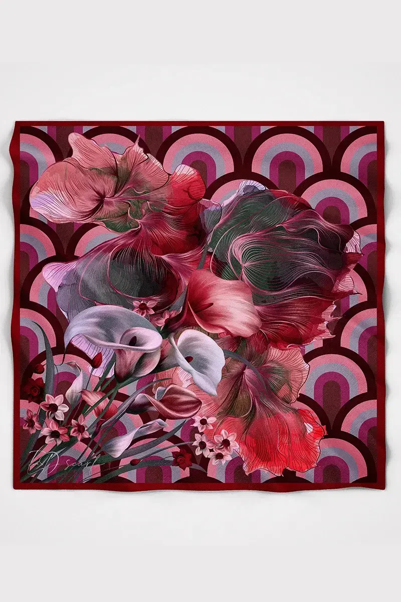 Calla Modal Eşarp - Bordo - ED Scarf