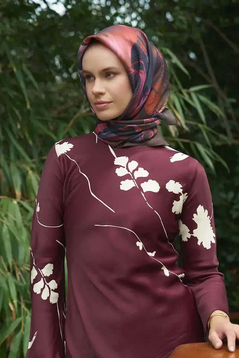 Calla Modal Eşarp - Kahve - ED Scarf