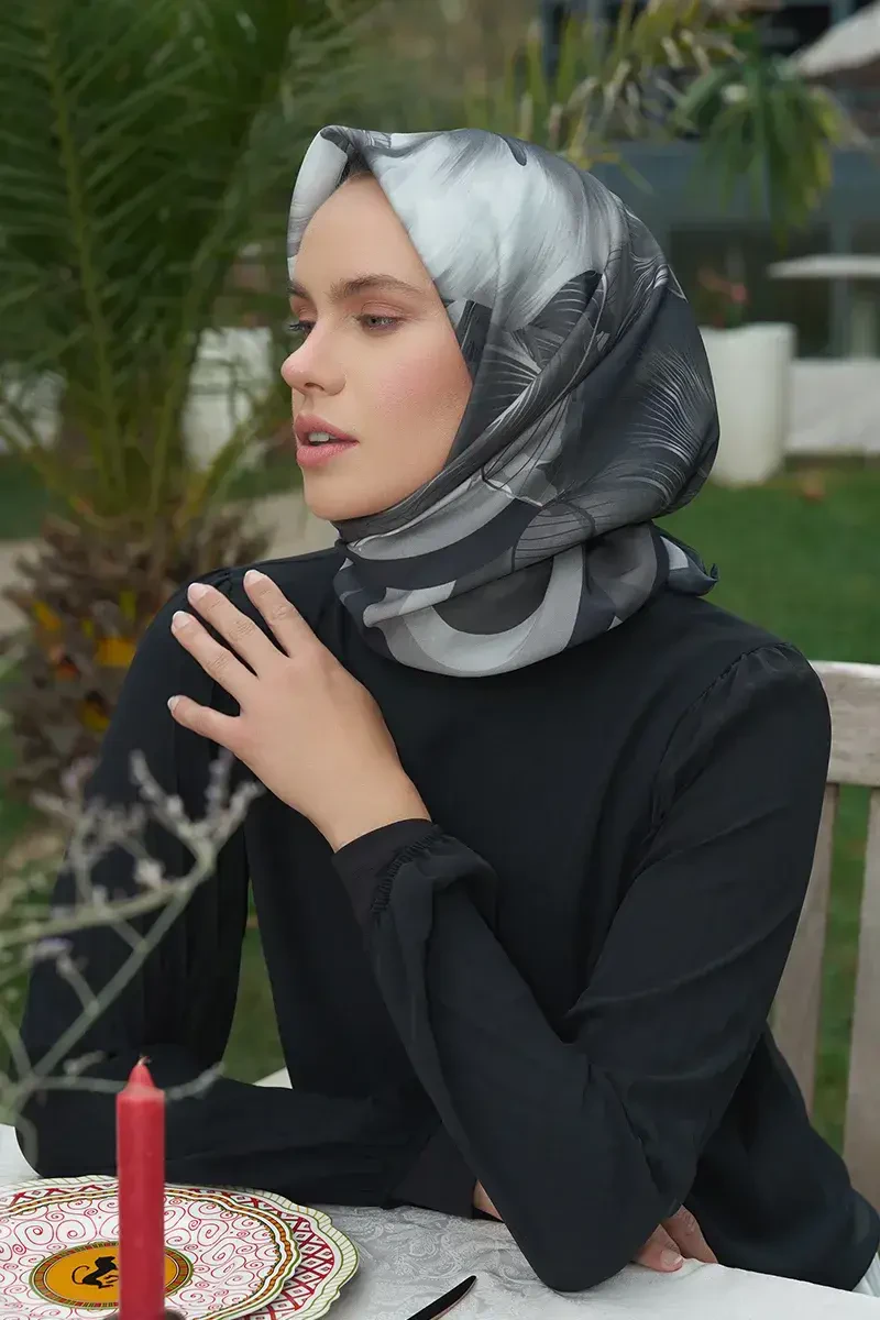 Calla Modal Eşarp - Siyah - ED Scarf