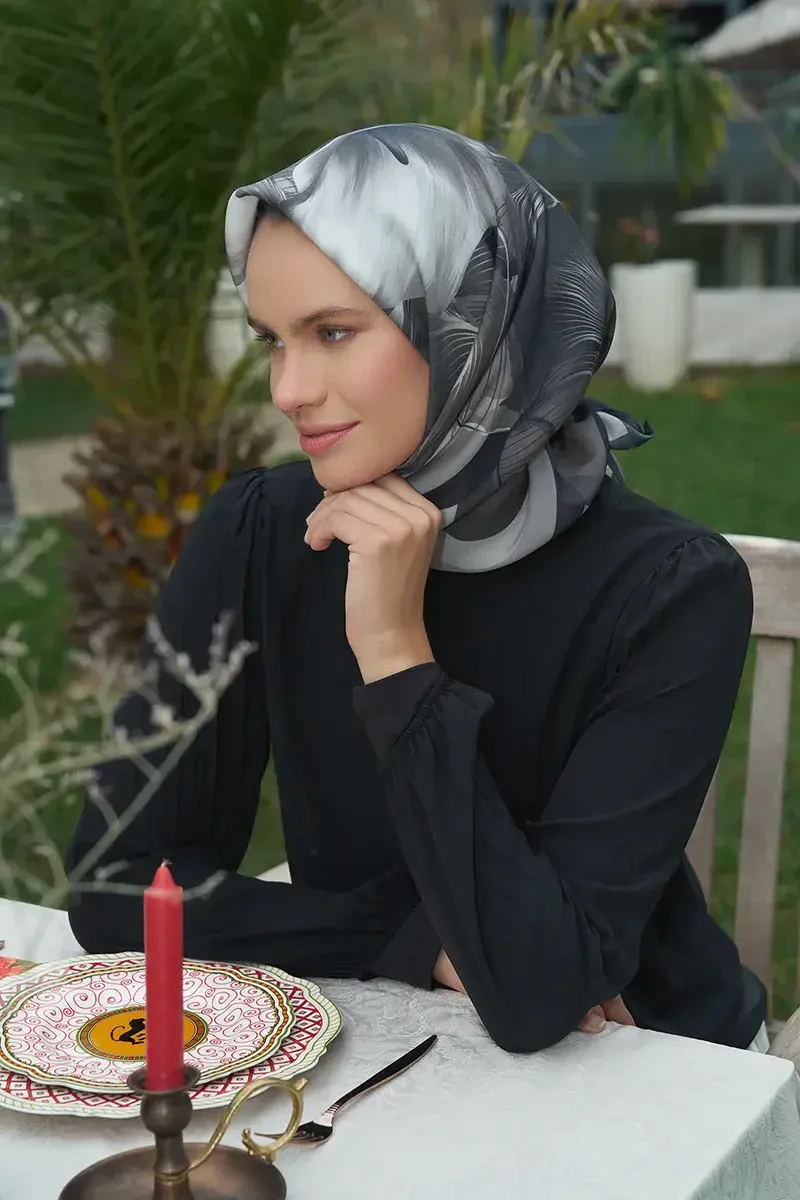 Calla Modal Eşarp - Siyah 