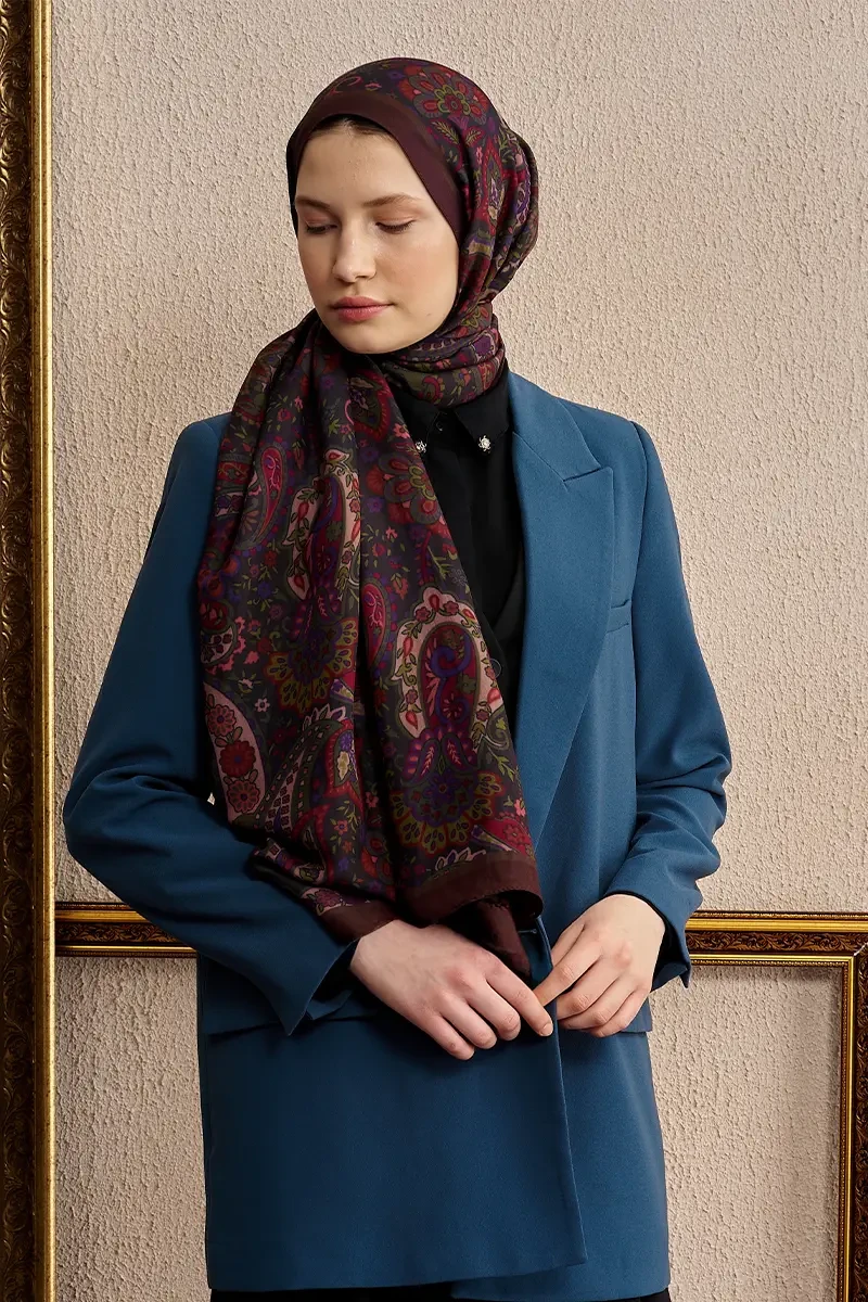 Celebrity Bliss Şal - Kızıl Kahve - ED SCARF