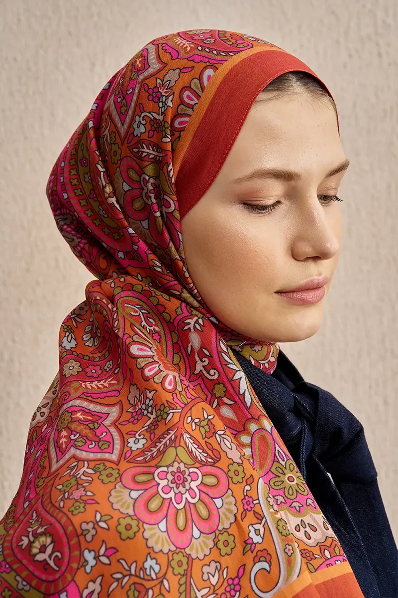 Celebrity Bliss Şal - Turuncu - ED SCARF