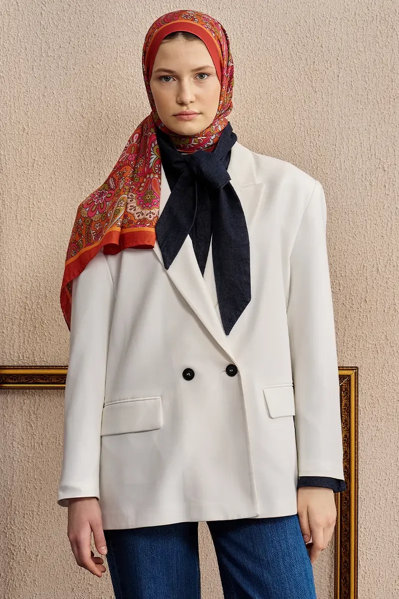 Celebrity Bliss Şal - Turuncu - ED SCARF