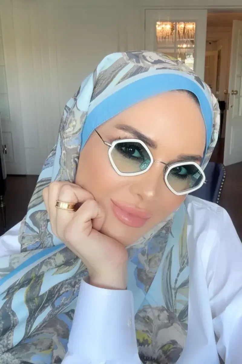 Celebrity Carmina Şal - Mavi - 2