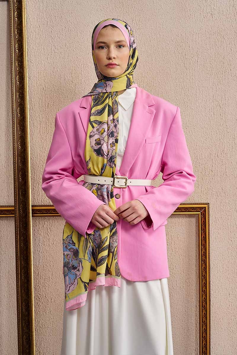 Celebrity Carmina Şal - Sarı - 1