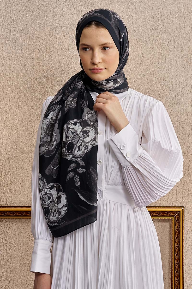 Celebrity Carmina Şal - Siyah - 3
