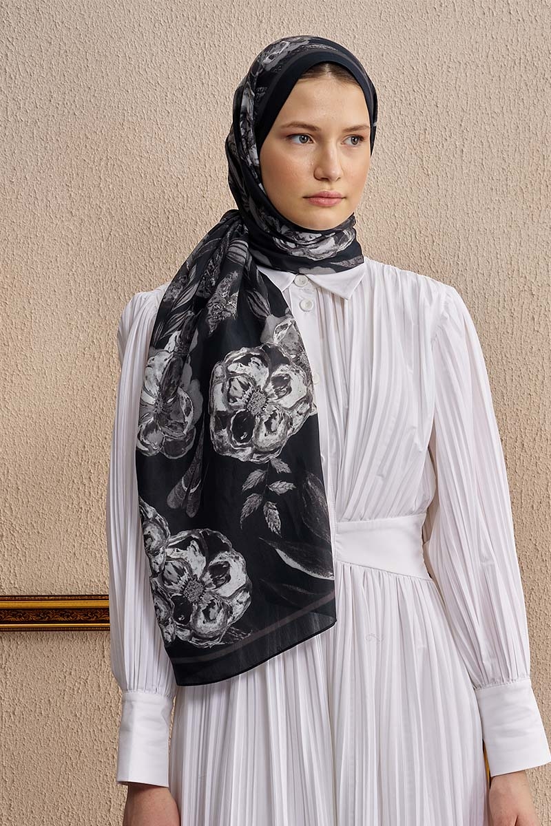 Celebrity Carmina Şal - Siyah - 4