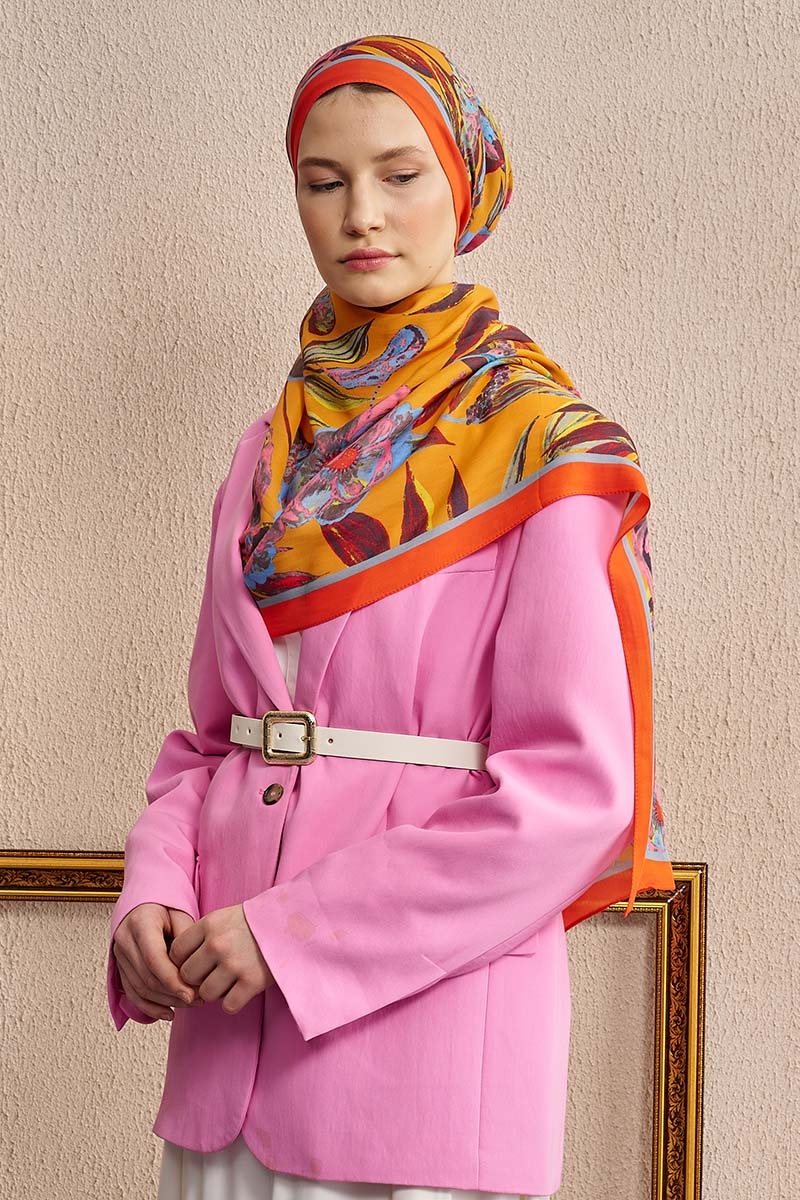 Celebrity Carmina Şal - Turuncu - 4