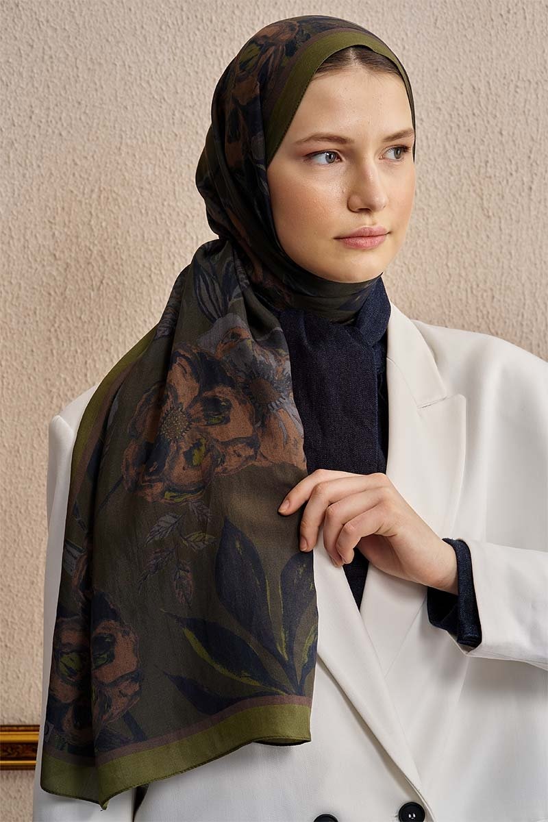 Celebrity Carmina Şal - Yeşil - 1
