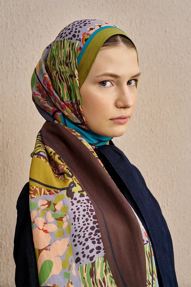 Celebrity Sable Şal - Yağ Yeşili - ED SCARF