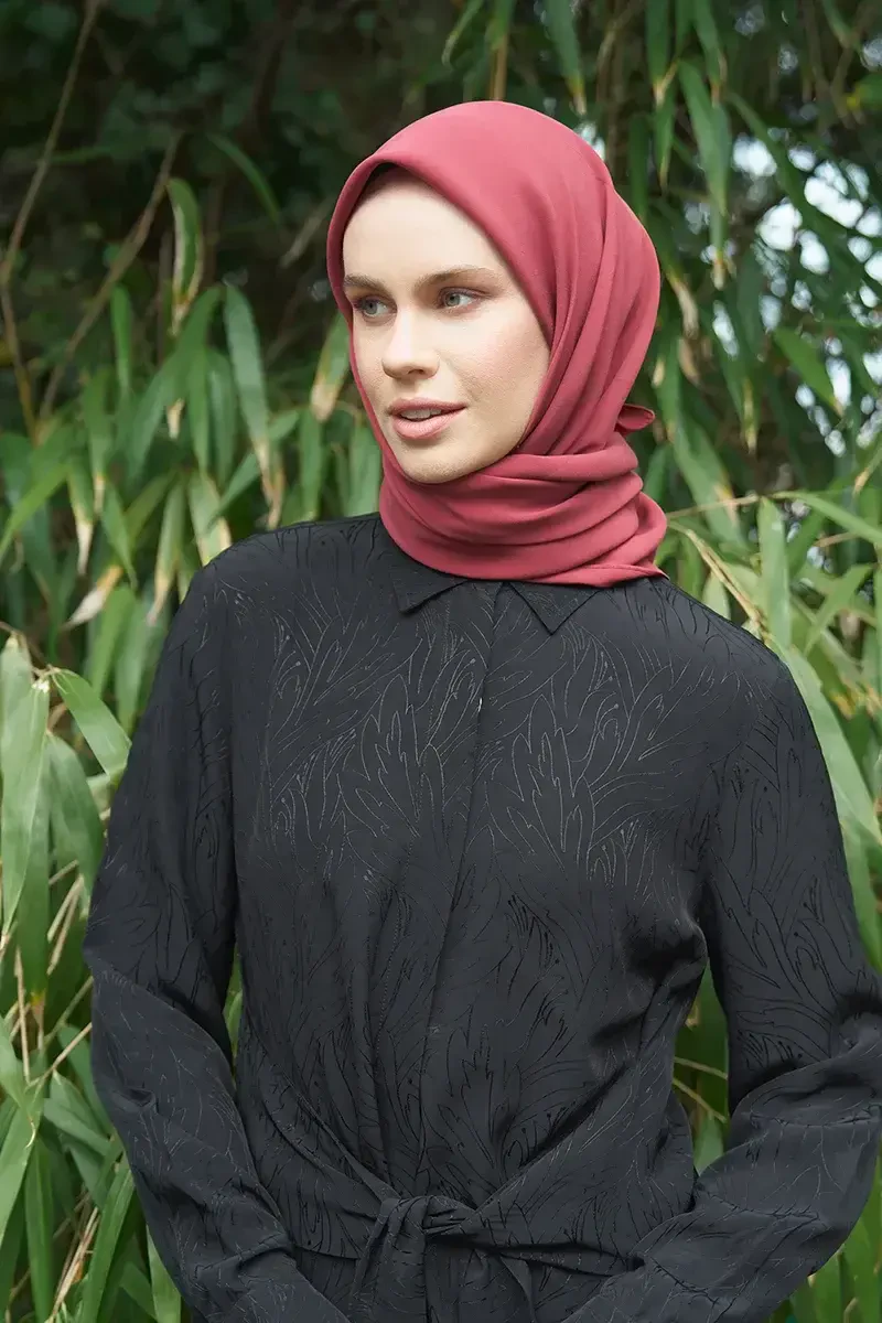 Classic Collection Modal Eşarp - Bordo - ED Scarf