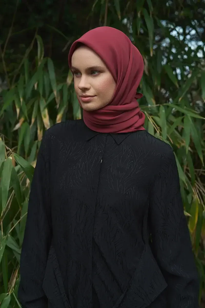 Classic Collection Modal Eşarp - Bordo - ED Scarf