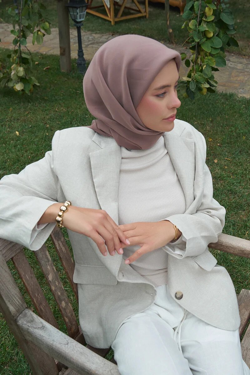 Classic Collection Modal Eşarp - Kahverengi - ED Scarf