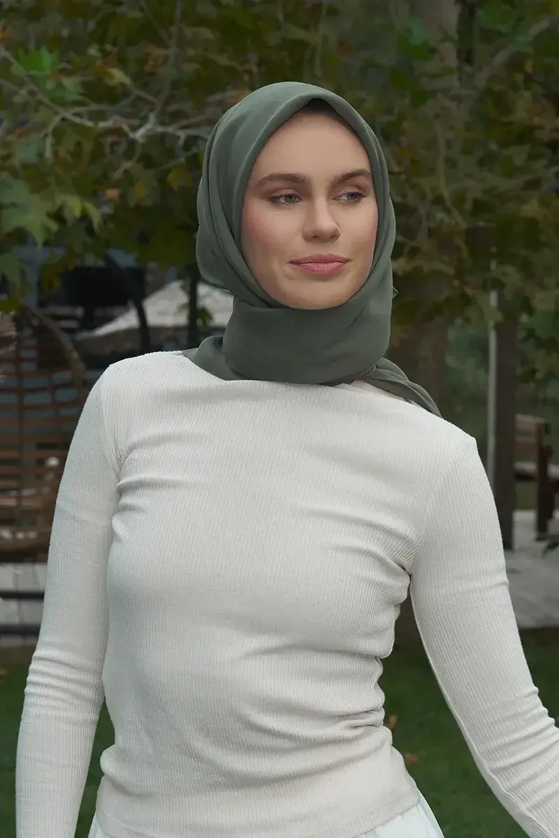Classic Collection Modal Eşarp - Koyu Yeşil - ED Scarf