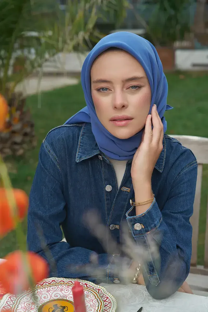 Classic Collection Modal Eşarp - Mavi - ED Scarf