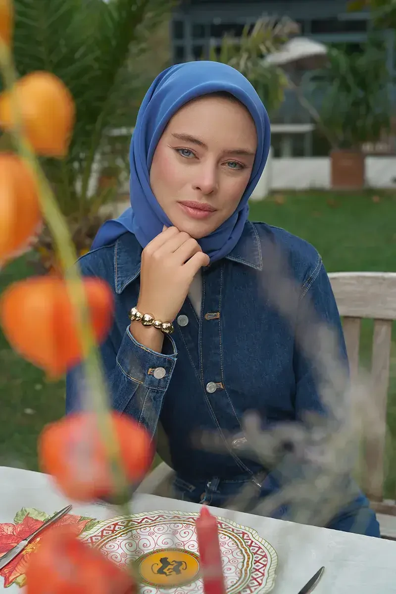 Classic Collection Modal Eşarp - Mavi - ED Scarf