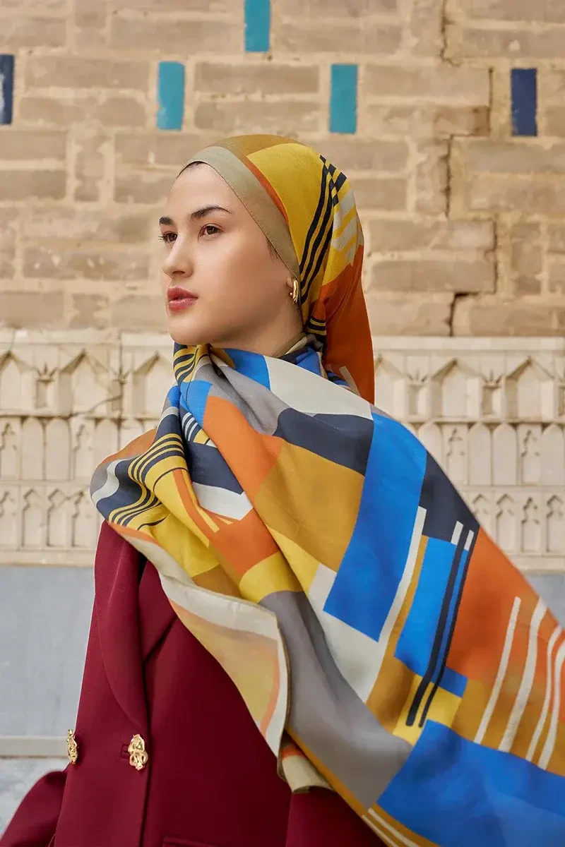 Clover Floş Viskon Şal - Bej - ED SCARF