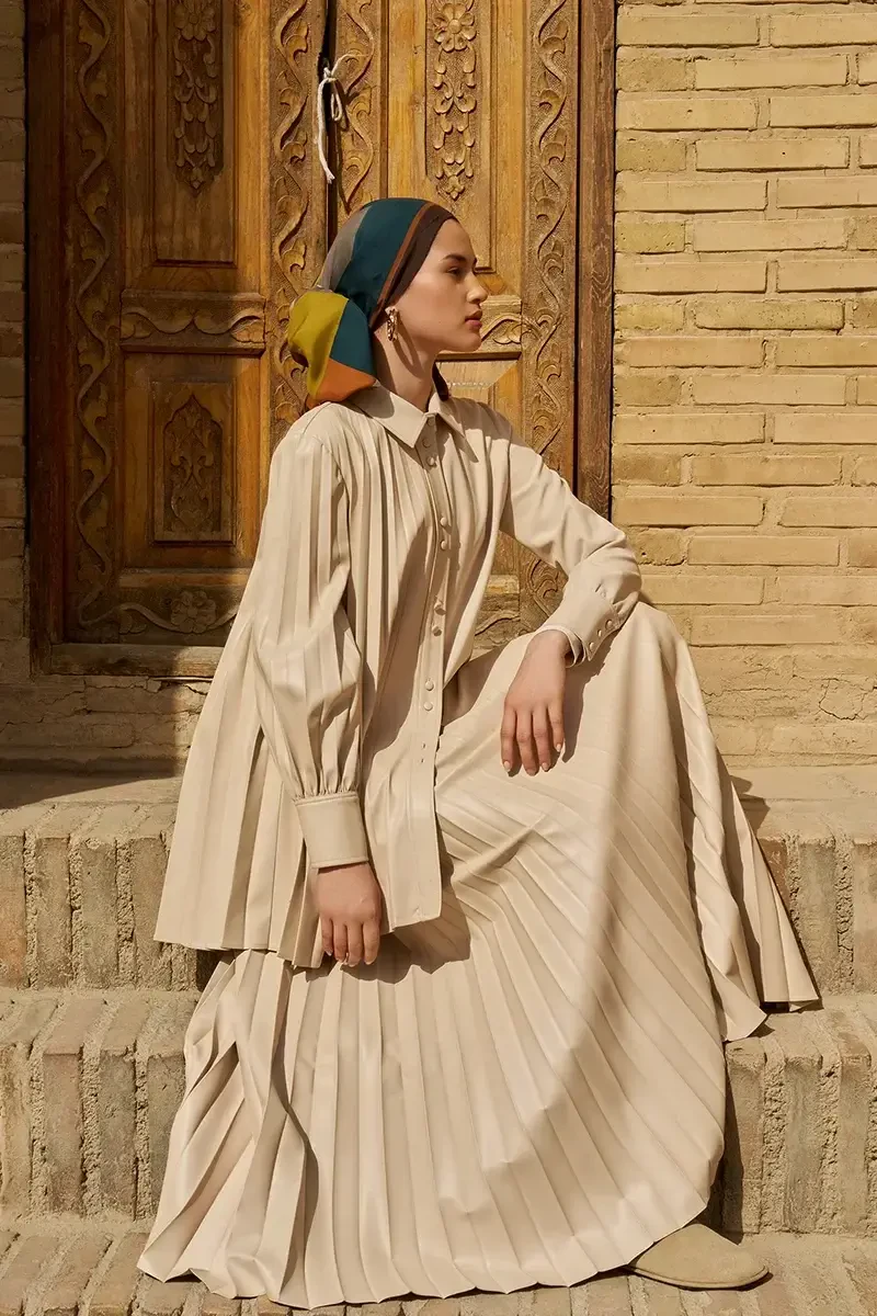 Clover Floş Viskon Şal - Yağ Yeşili - ED SCARF