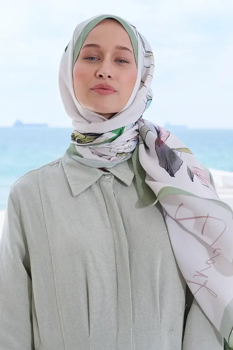 Curated Lilium Şal - Bej - ED Scarf