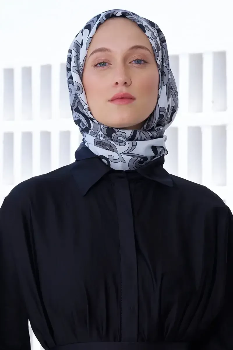 Curated Outline Şal - Siyah - ED Scarf