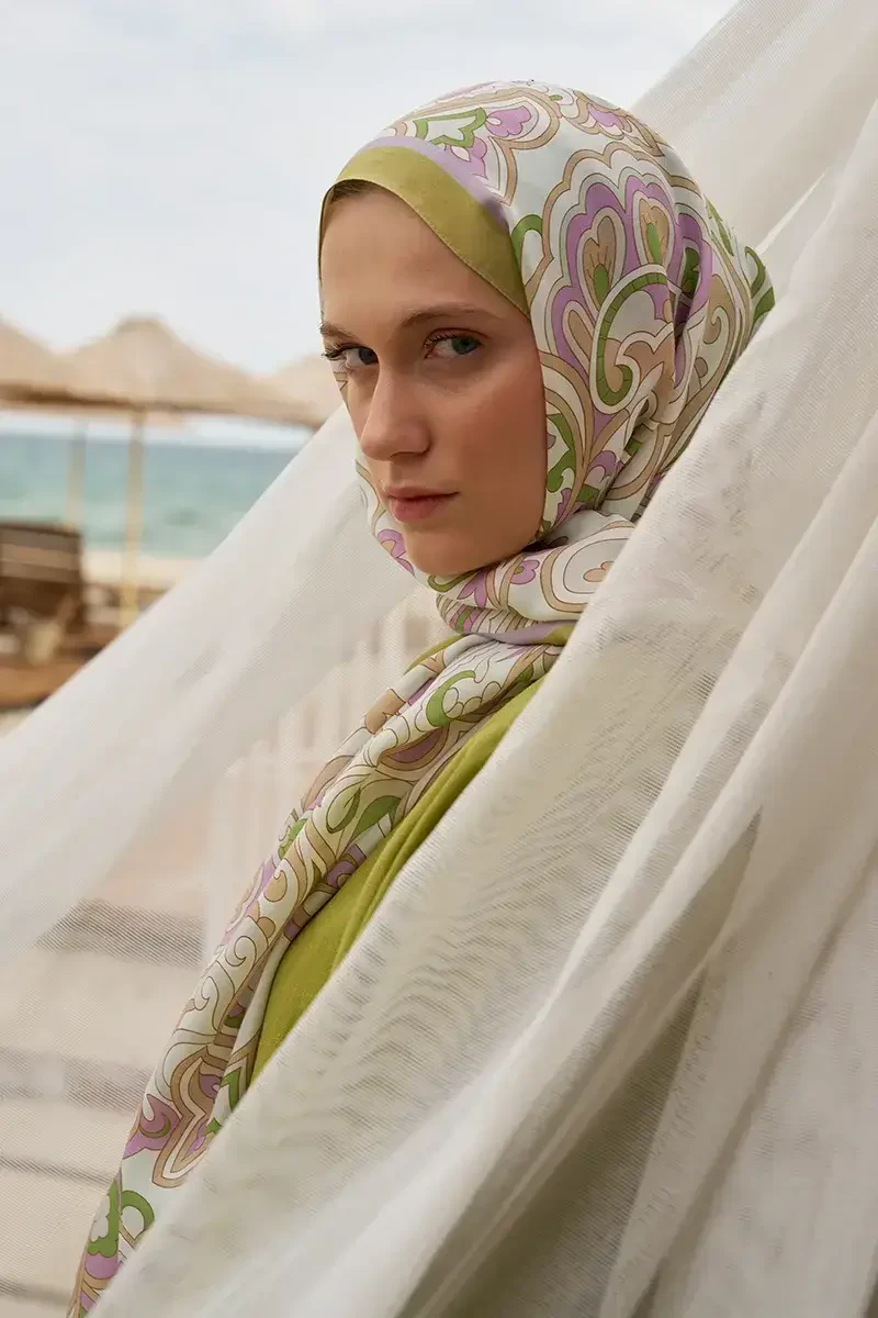 Curated Outline Şal - Yağ Yeşili - ED Scarf