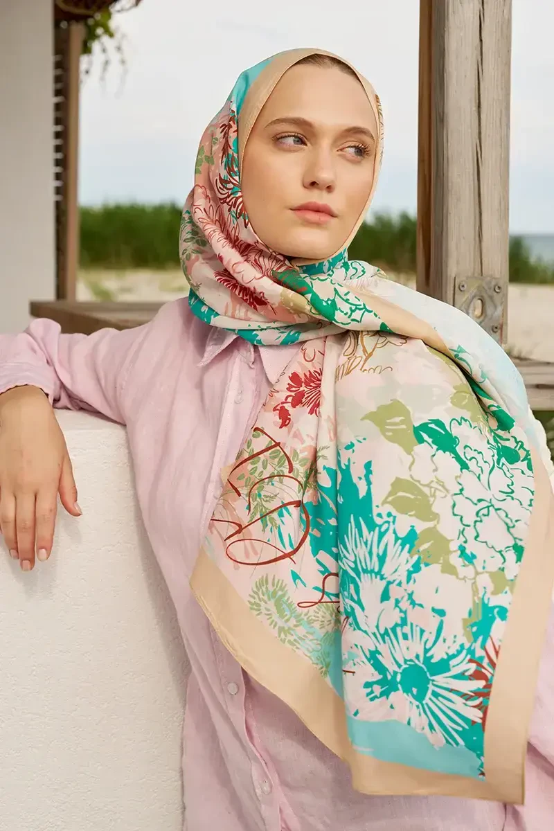 Curated Paradise Şal - Bej - ED Scarf