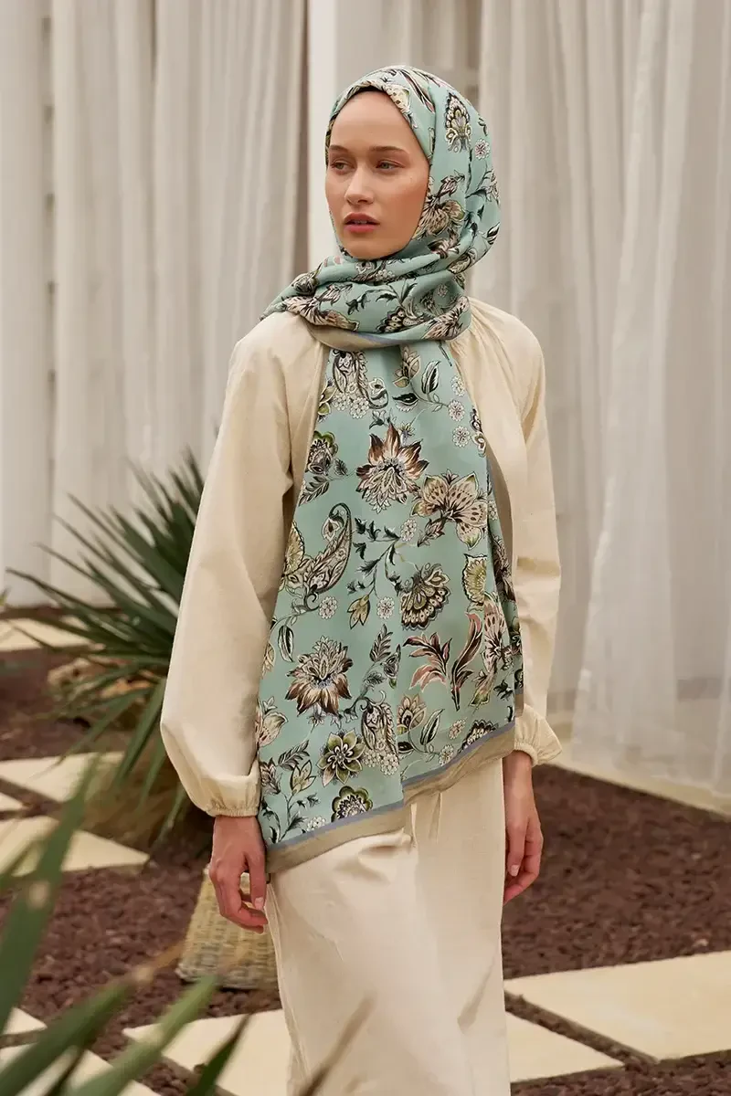 Curated Vintage Şal - Mint - ED Scarf