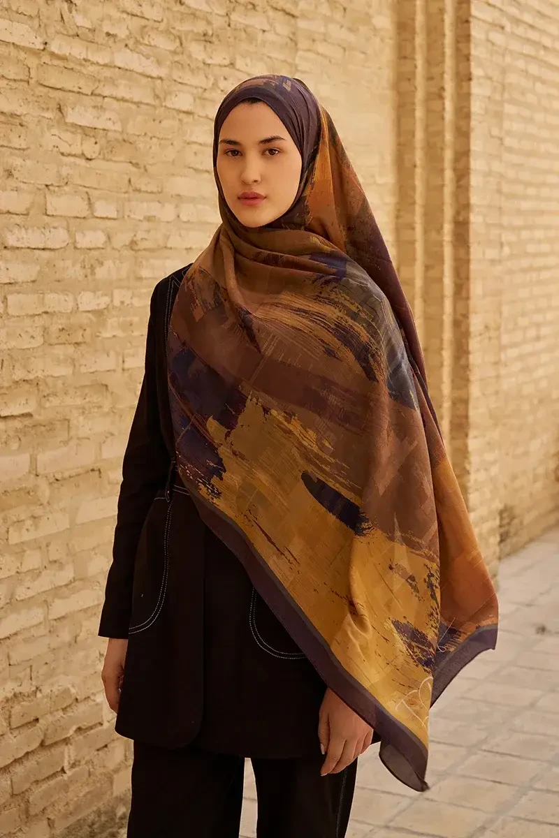 Fearless Pamuk Modal Şal - Acı Kahve - 3