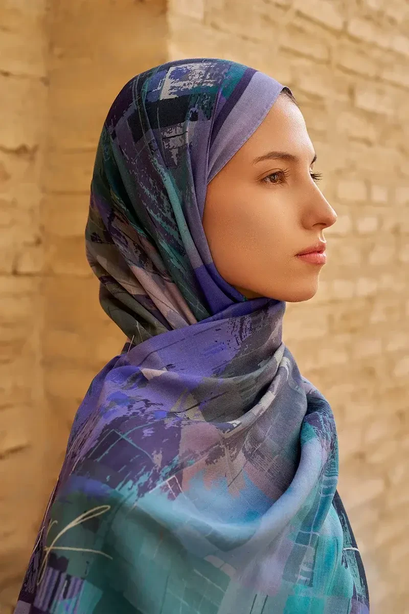 Fearless Pamuk Modal Şal - Lilac - 2