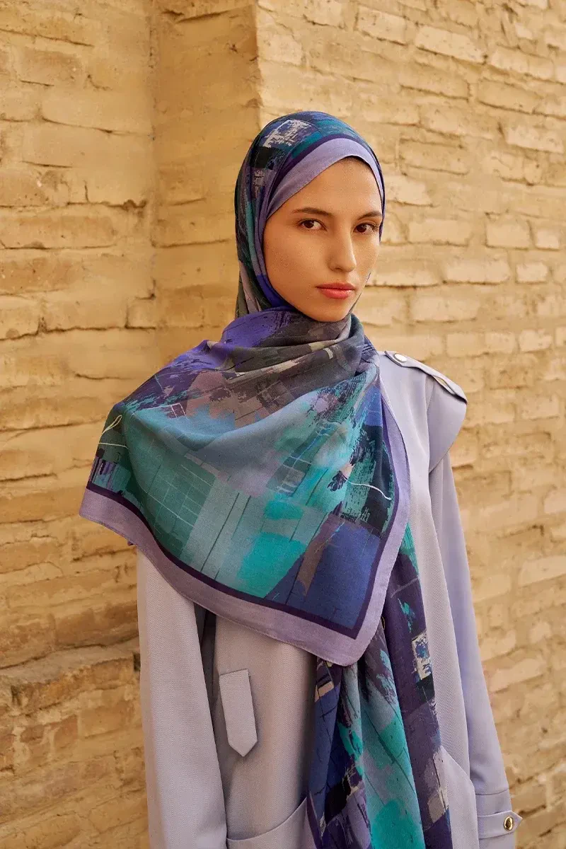 Fearless Pamuk Modal Şal - Lilac - 3