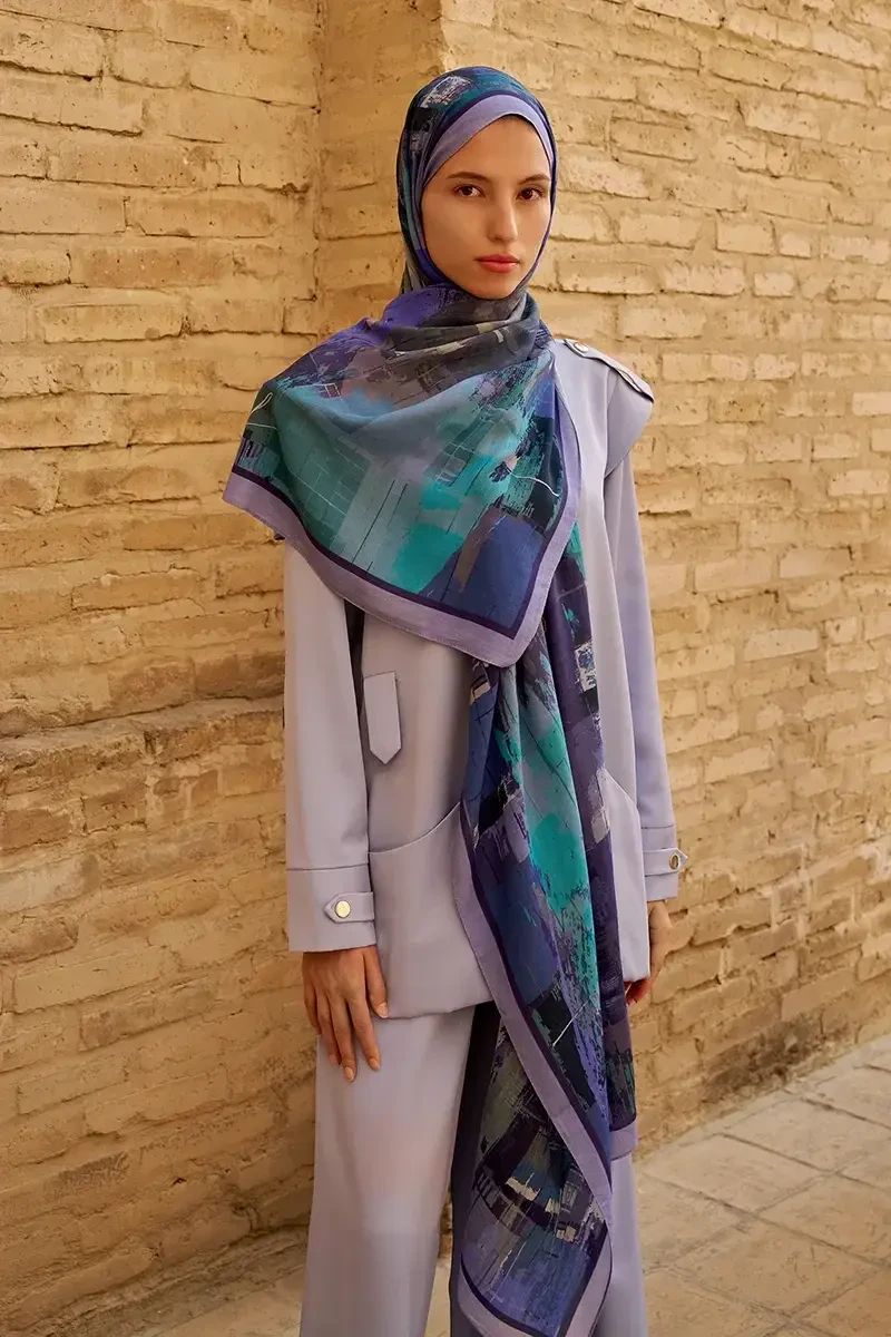 Fearless Pamuk Modal Şal - Lilac - ED SCARF