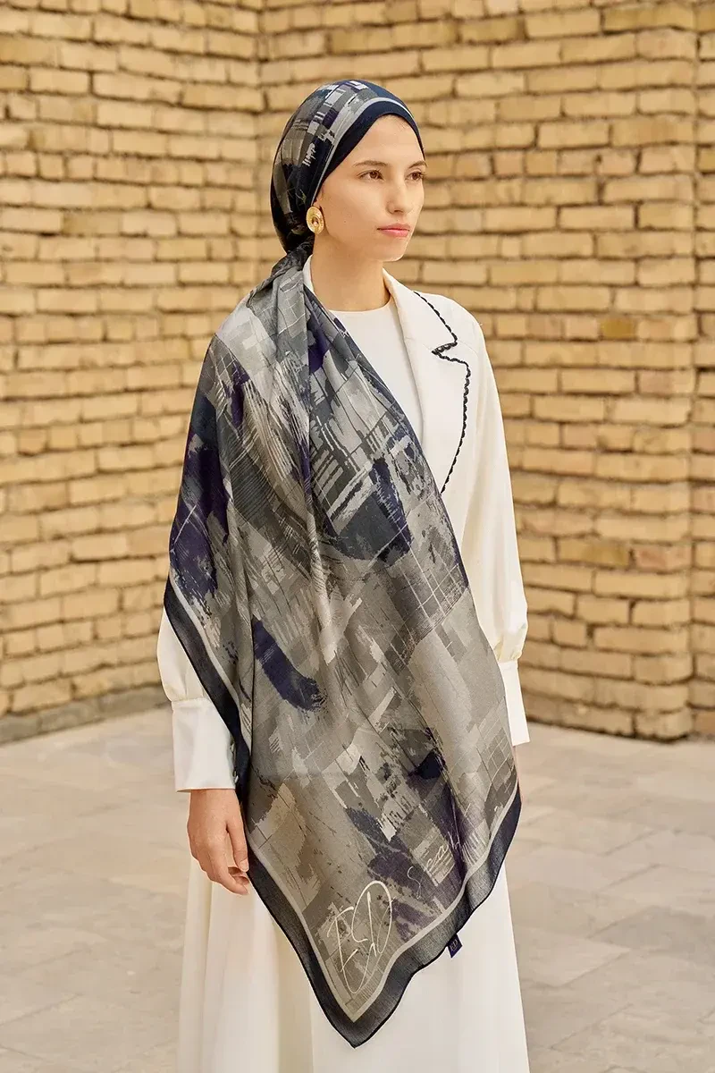 Fearless Pamuk Modal Şal - Siyah - ED SCARF