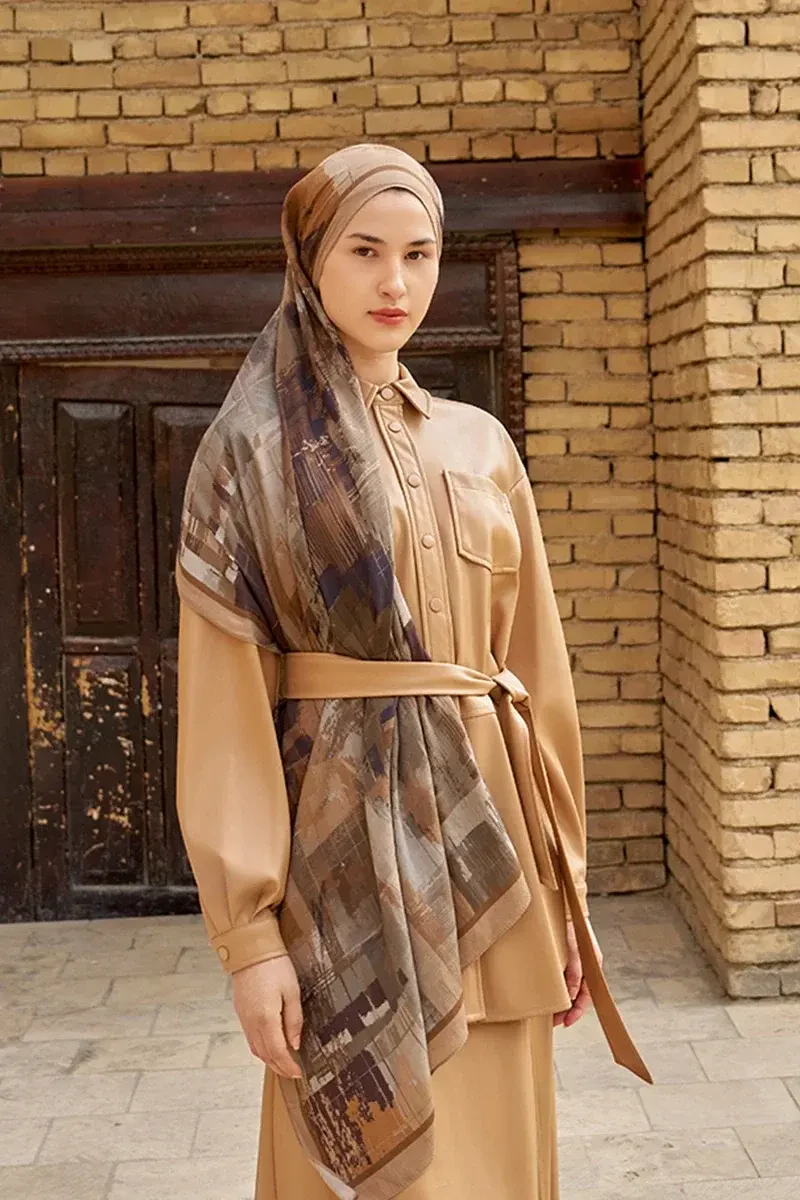 Fearless Pamuk Modal Şal - Vizon - 2