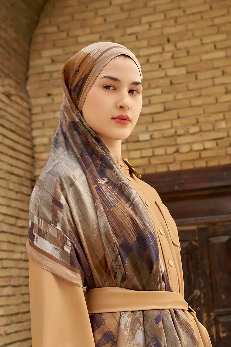 Fearless Pamuk Modal Şal - Vizon - ED SCARF