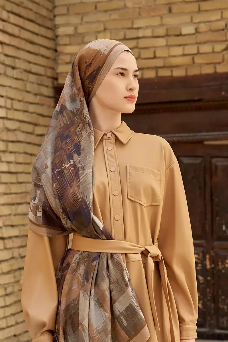 Fearless Pamuk Modal Şal - Vizon - 4