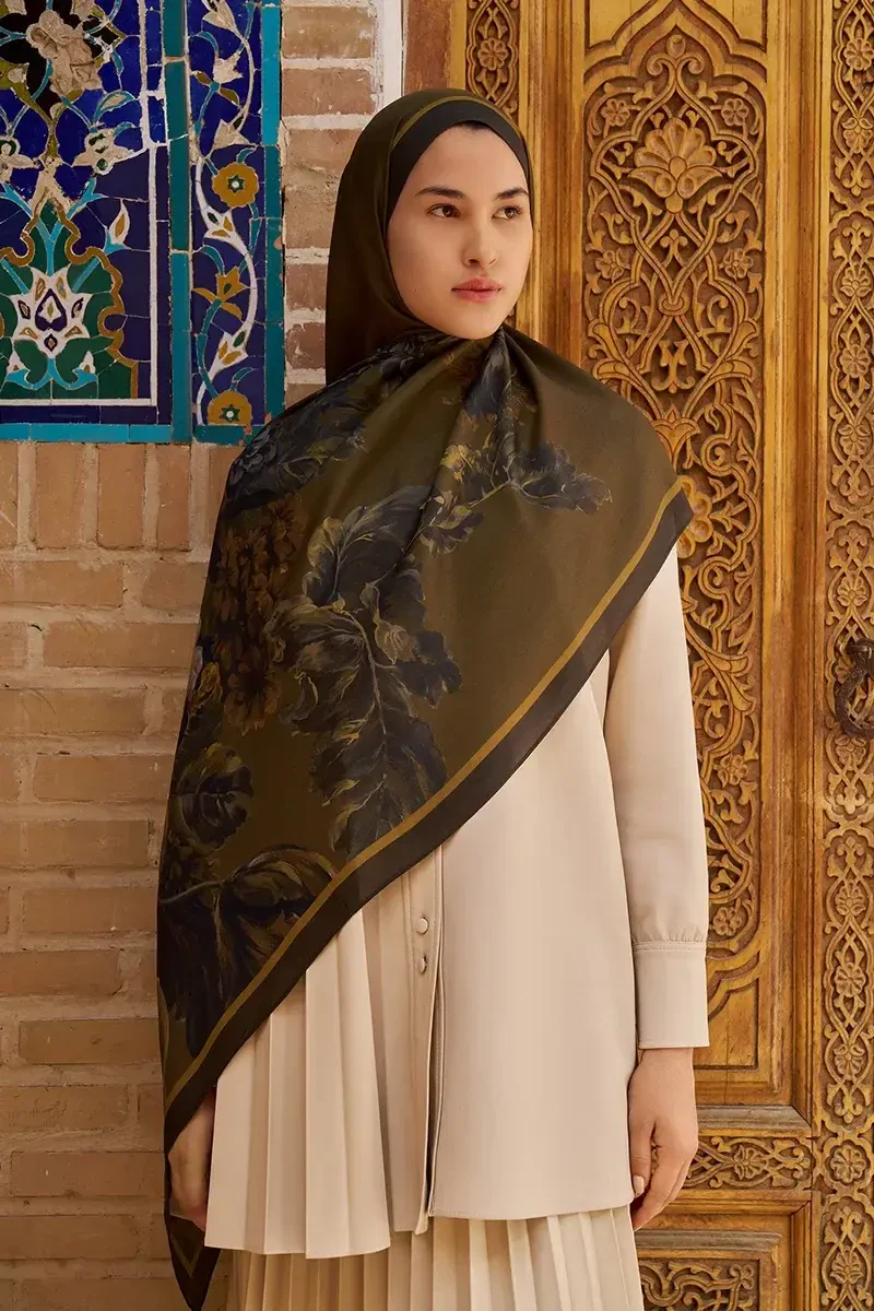 Floris Floş Viskon Şal - Nefti - ED SCARF