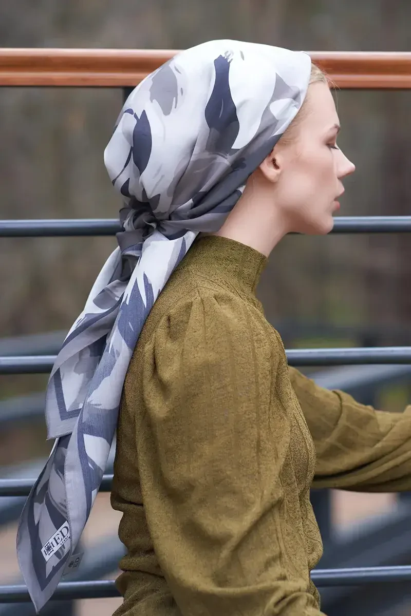 Freya Desen Modal Eşarp - Füme - ED Scarf