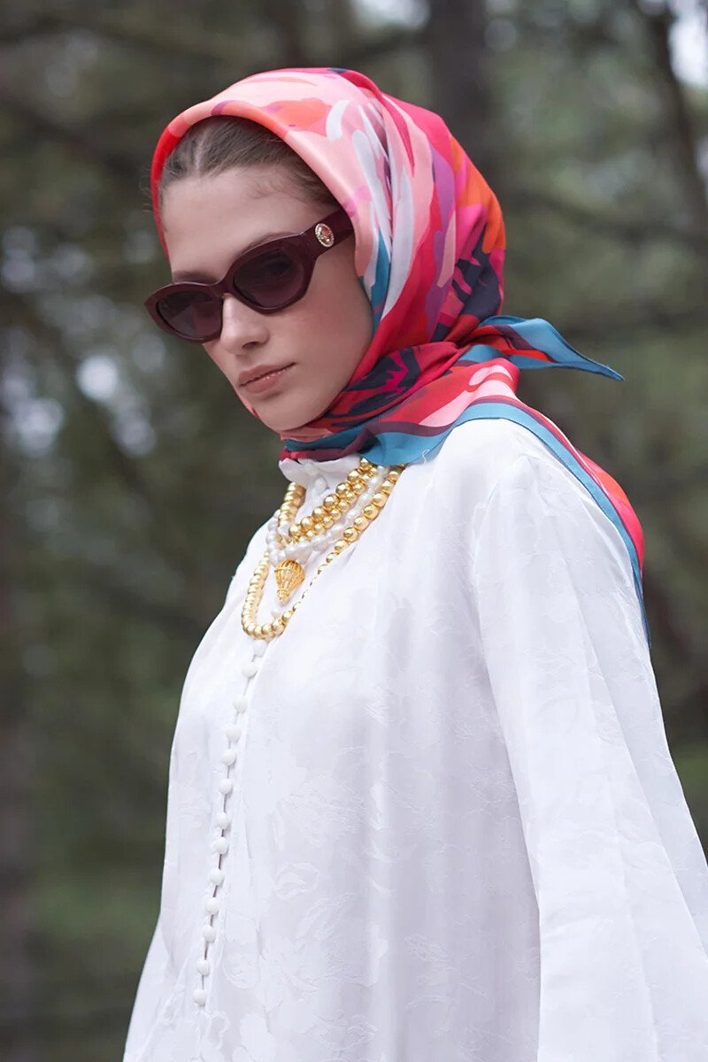 Freya Desen Modal Eşarp - Mercan - ED Scarf