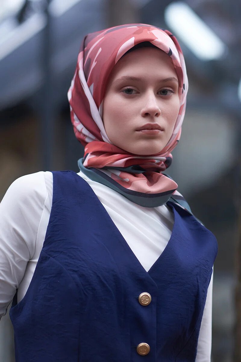 Freya Desen Modal Eşarp - Ruby - ED Scarf