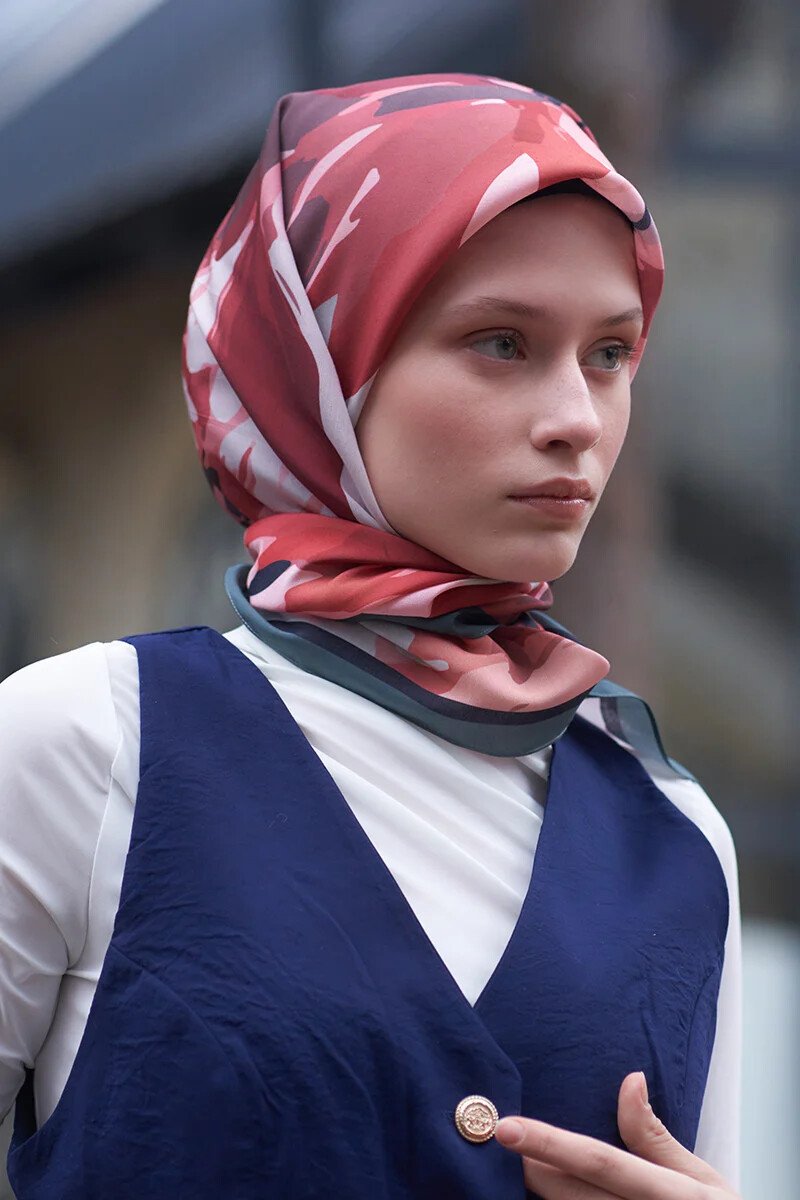 Freya Desen Modal Eşarp - Ruby - ED Scarf