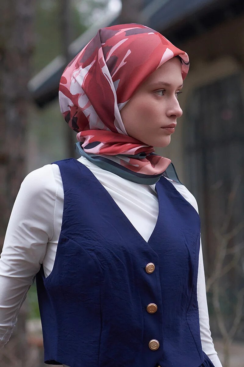 Freya Desen Modal Eşarp - Ruby - ED Scarf