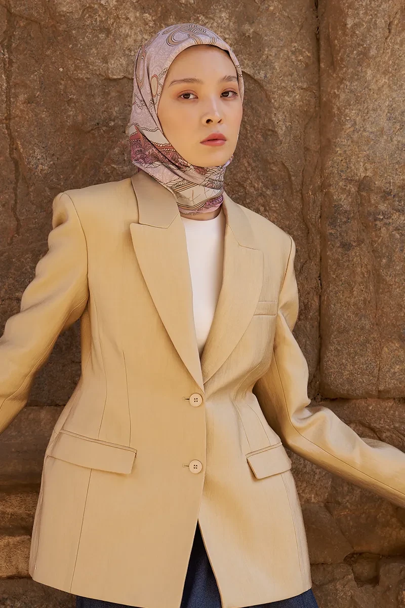 Glaze Braid Desen Eşarp - Pembe - ED SCARF