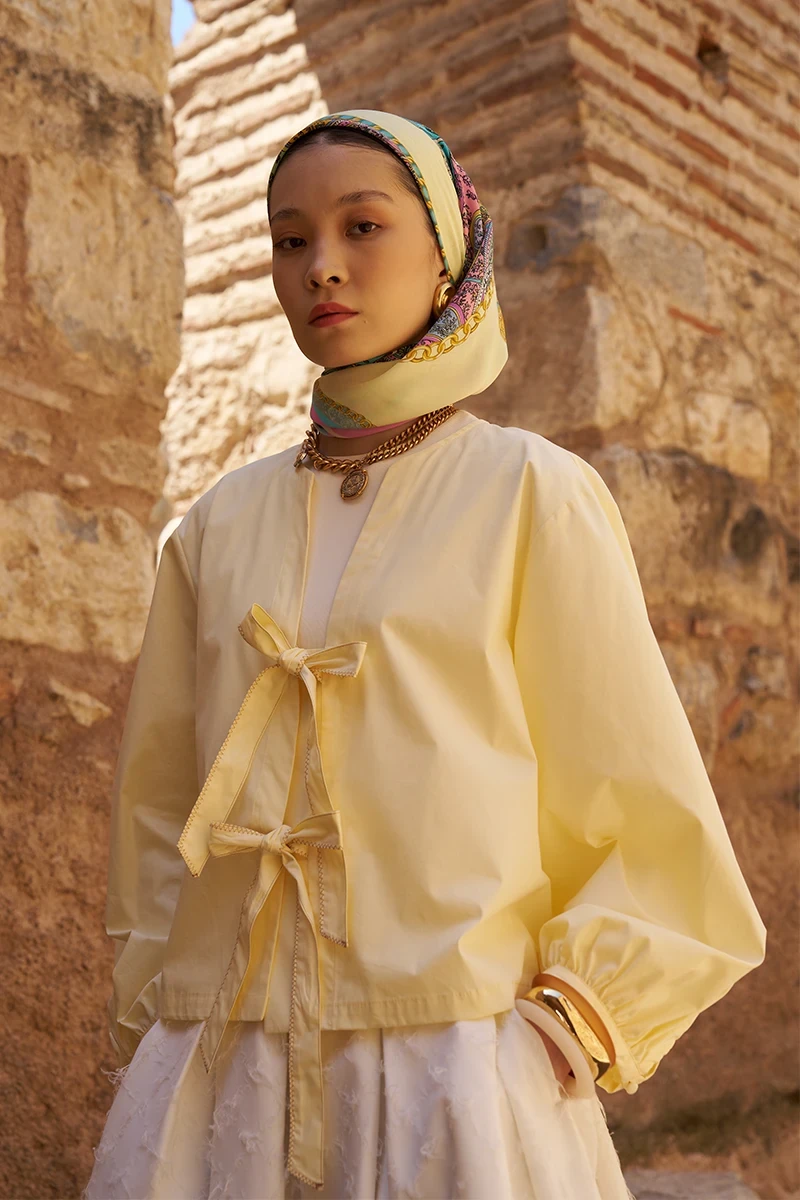 Glaze Chain Desen Eşarp - Pembe - ED SCARF